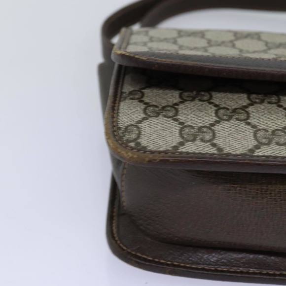 GUCCI GG Supreme Web Sherry Line Shoulder Bag PVC Beige Red Green Auth yk12734 - Picture 8 of 16